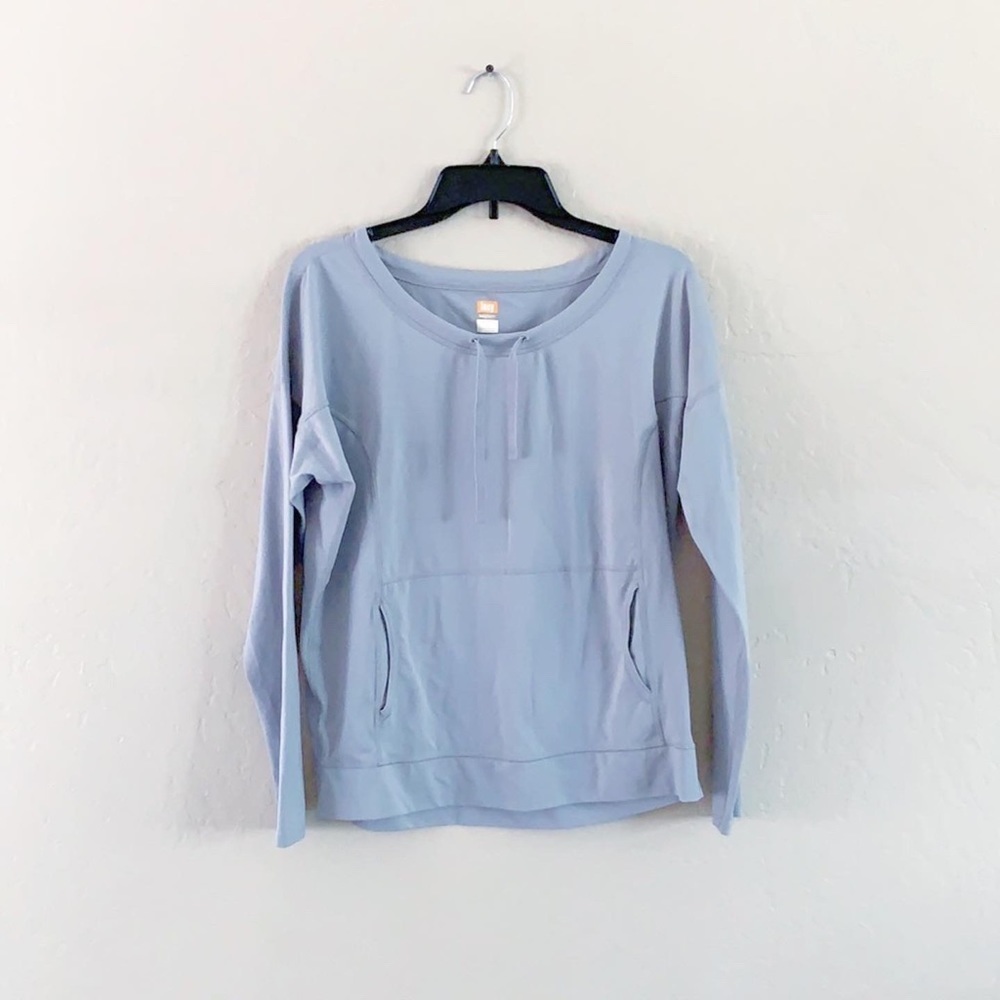 🌿Final Sale Lucy‎ Lucytech Light Gray Comfortable Pullover Athletic Top